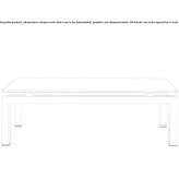 Low rectangular Xeramica coffee table Duryea