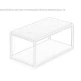Rectangular quartz garden table Boorowa