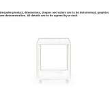 Square teak garden table on wheels Batabano