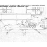 Rectangular coffee table Bystra