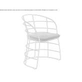 Steel garden chair Resana