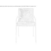 Brass garden chair with armrests Zarya