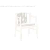 Teak garden chair with armrests Radovis