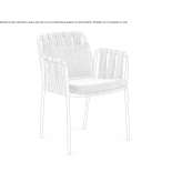 Garden chair with armrests Roermond