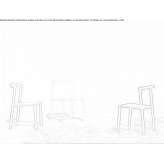 Stackable, powder-coated aluminum garden chair Halmagel