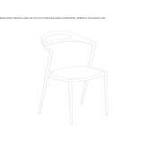 Aluminum garden chair Blesa