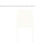 Garden chair made of powder-coated steel Gianico