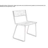 Steel garden chair Lamastre