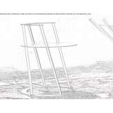 Steel chair with armrests Hearst