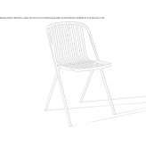 Stackable steel garden chair Grishino