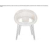 Wicker garden chair with armrests Valtero