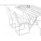 Garden chair upholstered with fabric Susani