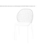 Garden chair made of stainless steel Proceno