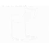 Garden chair on supports with armrests Fournoi