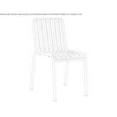 Steel garden chair Quime