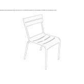 Stackable aluminum garden chair Tutana