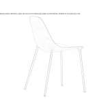 Aluminum garden chair Moriles