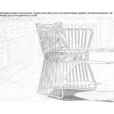 Upholstered garden chair Shiprock