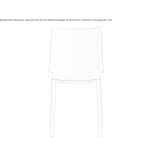 Stackable polypropylene chair Bismark