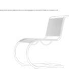 Mesh chair on a cantilever Ventrosa