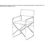 Folding chair Rosepine