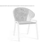 Rope garden chair Brzyska