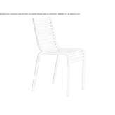 Stackable polypropylene chair Ortrand