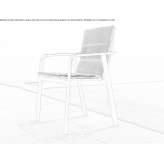Stackable garden chair with integrated cushion Stehag