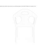 Polypropylene chair with stackable armrests Montesa