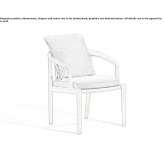 Upholstered teak garden chair with armrests Koczala
