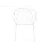 Polypropylene chair with stackable armrests Lamon