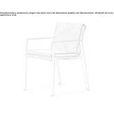 Upholstered, stackable garden chair Boticas