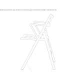 Folding polypropylene chair with armrests Garzon