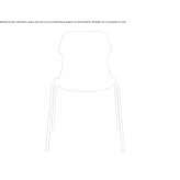 Stackable polypropylene chair Pulle