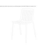 Garden chair in die-cast aluminum Urzy
