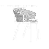 Stackable garden chair Louvroil