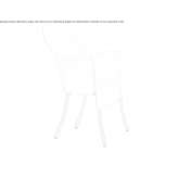 Polypropylene chair with optional fabric cover Train