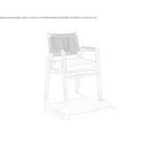 Solid wood chair with armrests Zoutkamp