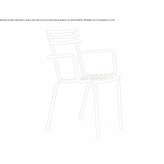 Stackable iron garden chair Kurepalu
