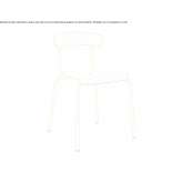 Stackable aluminum chair Avenches