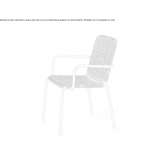 Garden chair with armrests Proceno