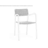 Garden chair with stackable armrests Voorde