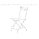 Folding teak garden chair Modlnica