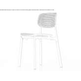 Krzesło polipropylenowe z możliwością sztaplowania Senglea