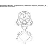 Die-cast aluminum trestle chair Grinzens
