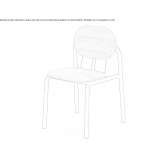 Wooden and metal garden chair Zeitlofs