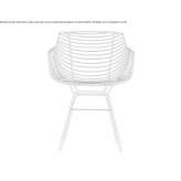 Steel chair on a sled base with armrests Gambier