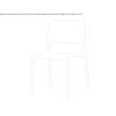 Garden chair made of polypropylene, stackable Roosbeek