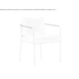 Fabric garden chair with armrests Barnsley