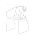 Garden chair with armrests Seurre
